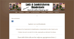 Desktop Screenshot of ladyoglandstrykerenhundeskole.com